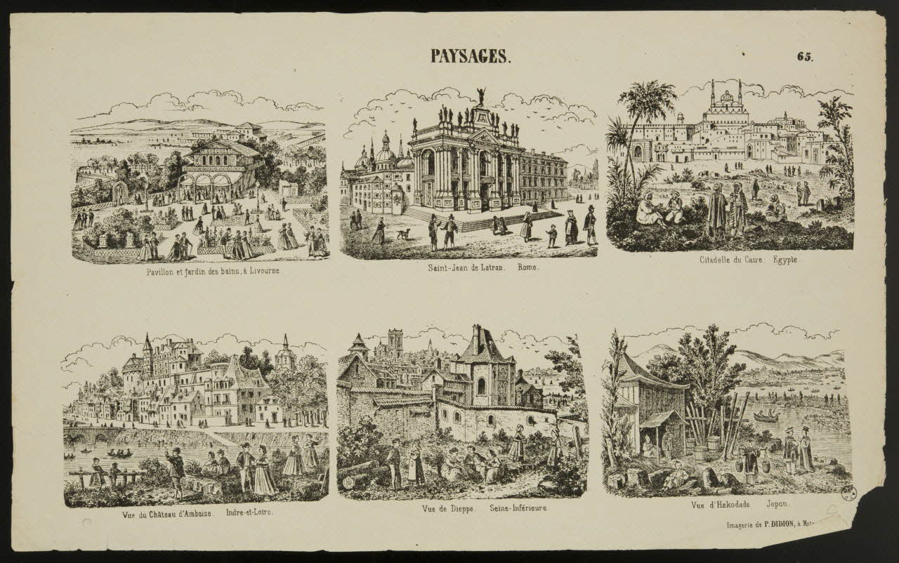 Paulin Didion estampe PAYSAGES. Metz 1869-1879 1950.39.2638 Photo