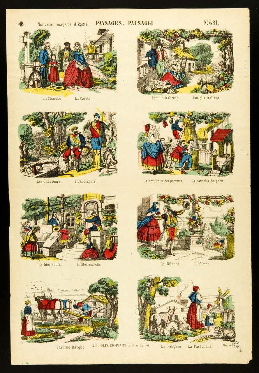 estampe PAYSAGES.  PAESAGGI. 1950.39.2647 Photo