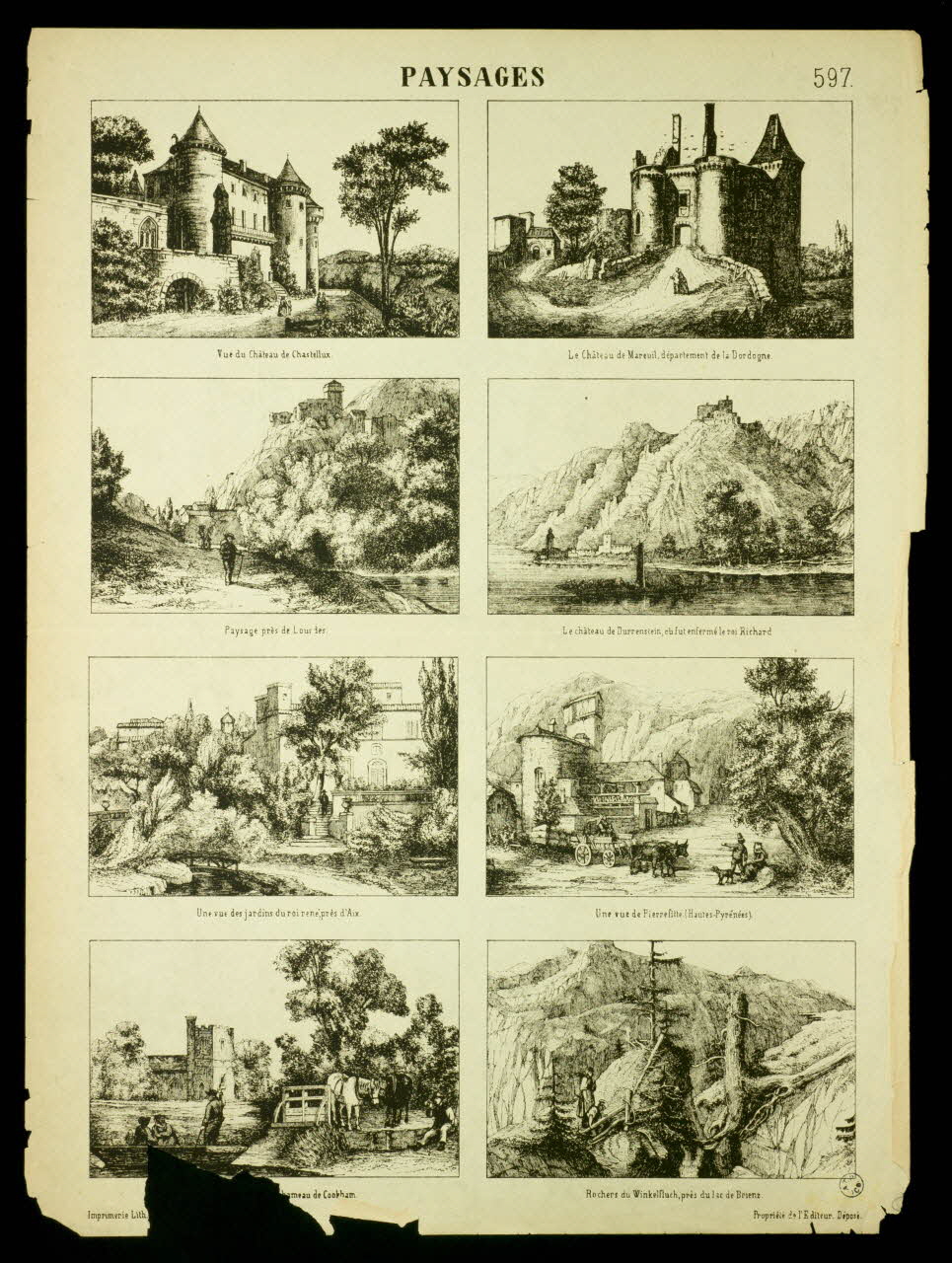 estampe PAYSAGES 1950.39.2649 Photo