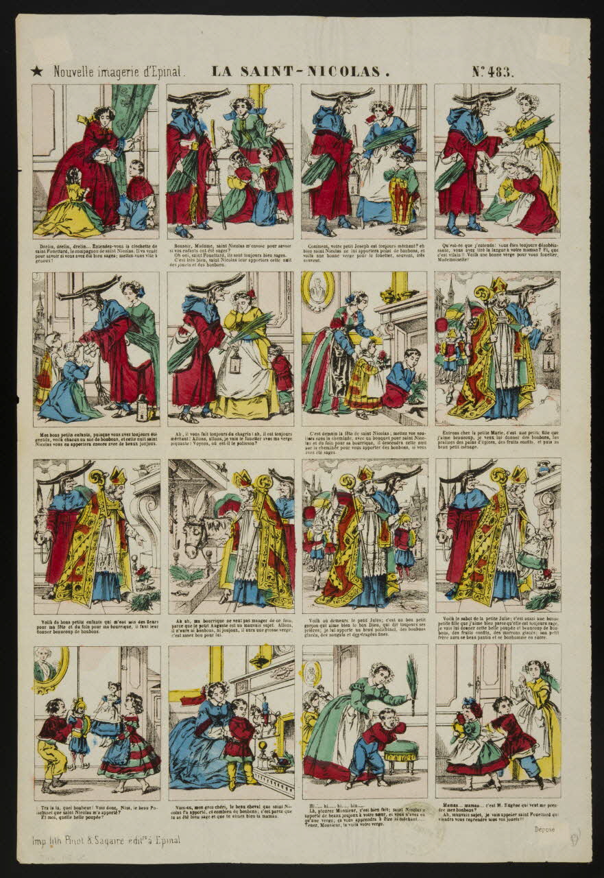 estampe LA SAINT-NICOLAS. 1950.39.265 Photo