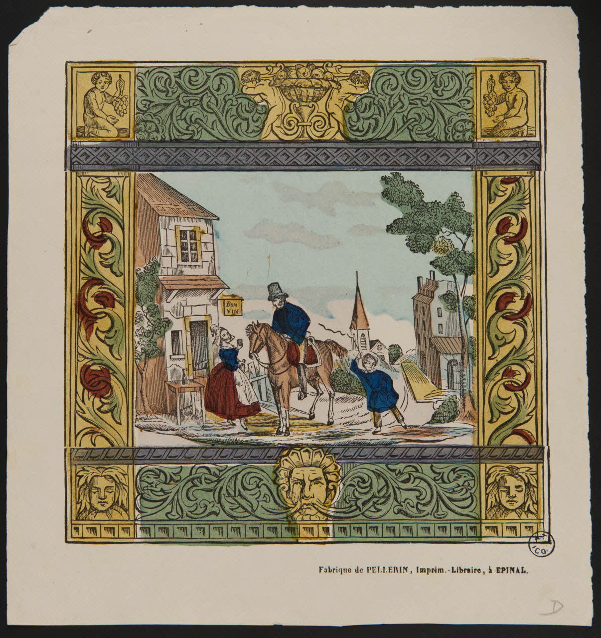 estampe L'arrivée au village 1950.39.2672 Photo