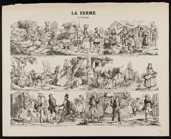 Laurant et Cie ; Charles-Eugène Glémarec à registres (3) LA FERME  au Printemps. Paris 1858-1860 1950.39.2676 Photo