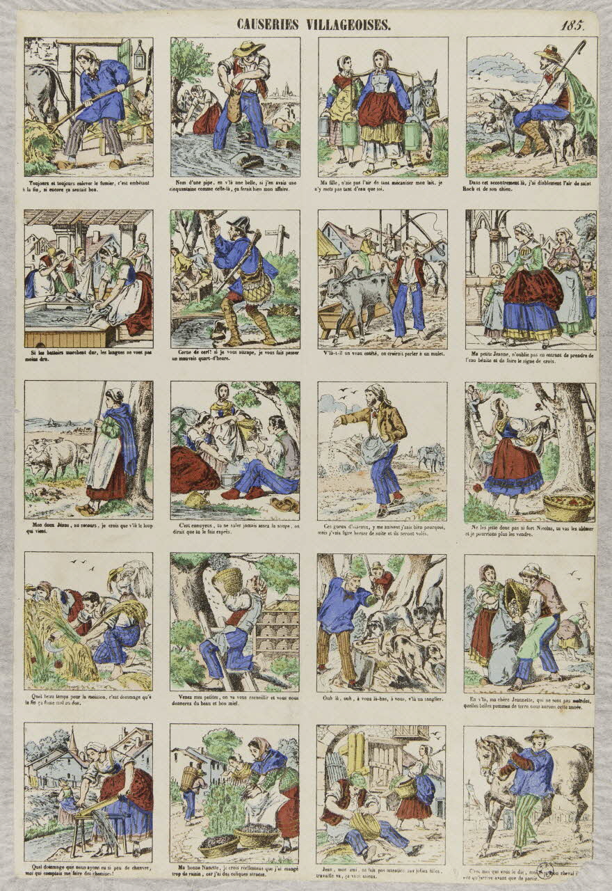 estampe CAUSERIES VILLAGEOISES. 1950.39.2686 Photo