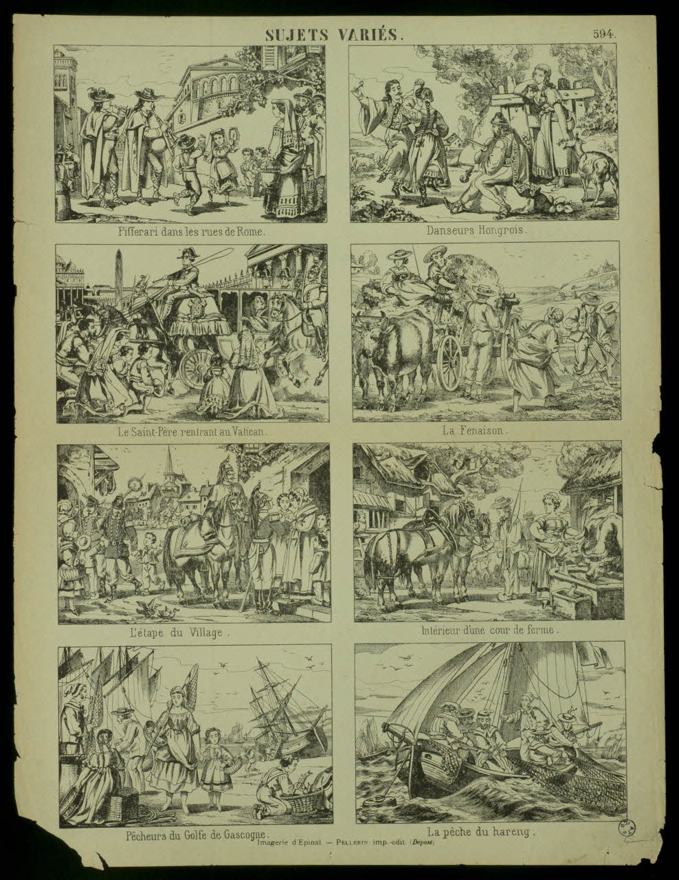 estampe SUJETS VARIES. 1950.39.2698 Photo