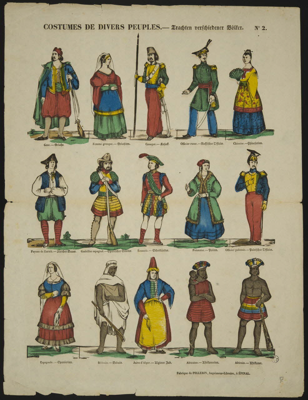 estampe COSTUMES DE DIVERS PEUPLES. 1950.39.2726 Photo