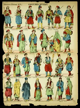 estampe COSTUMES DIVERS. (Guerre d'Orient, 1876.) 1950.39.2732 Photo
