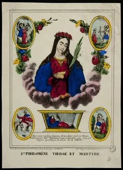 estampe STE. PHILOMENE VIERGE ET MARTYRE. 1950.39.2747  Photo