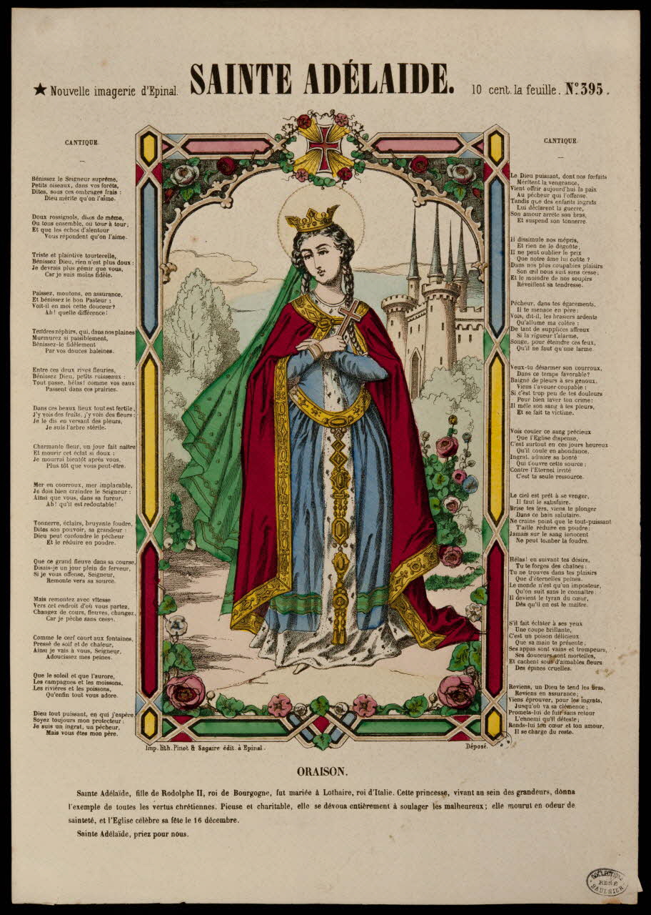 estampe SAINTE ADELAIDE 1950.39.3 Photo