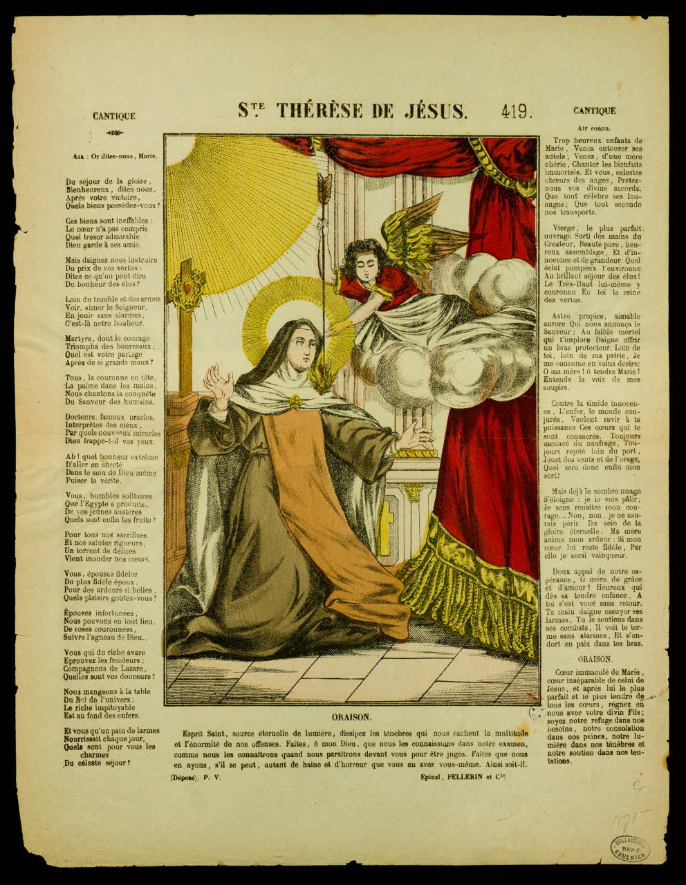 estampe STE THERESE DE JESUS. 1950.39.306  Photo