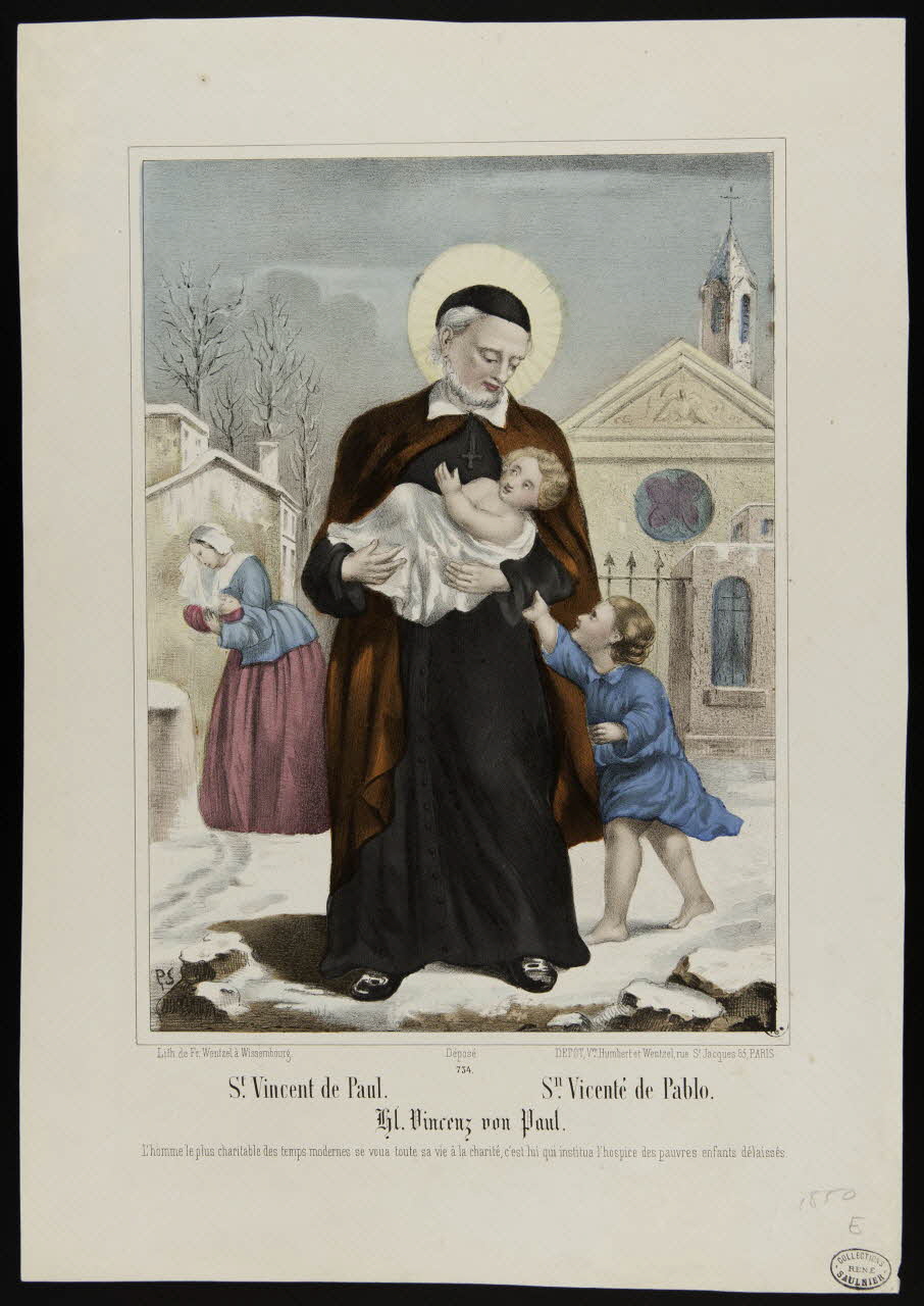 estampe St. Vincent de Paul. 1950.39.315 Photo