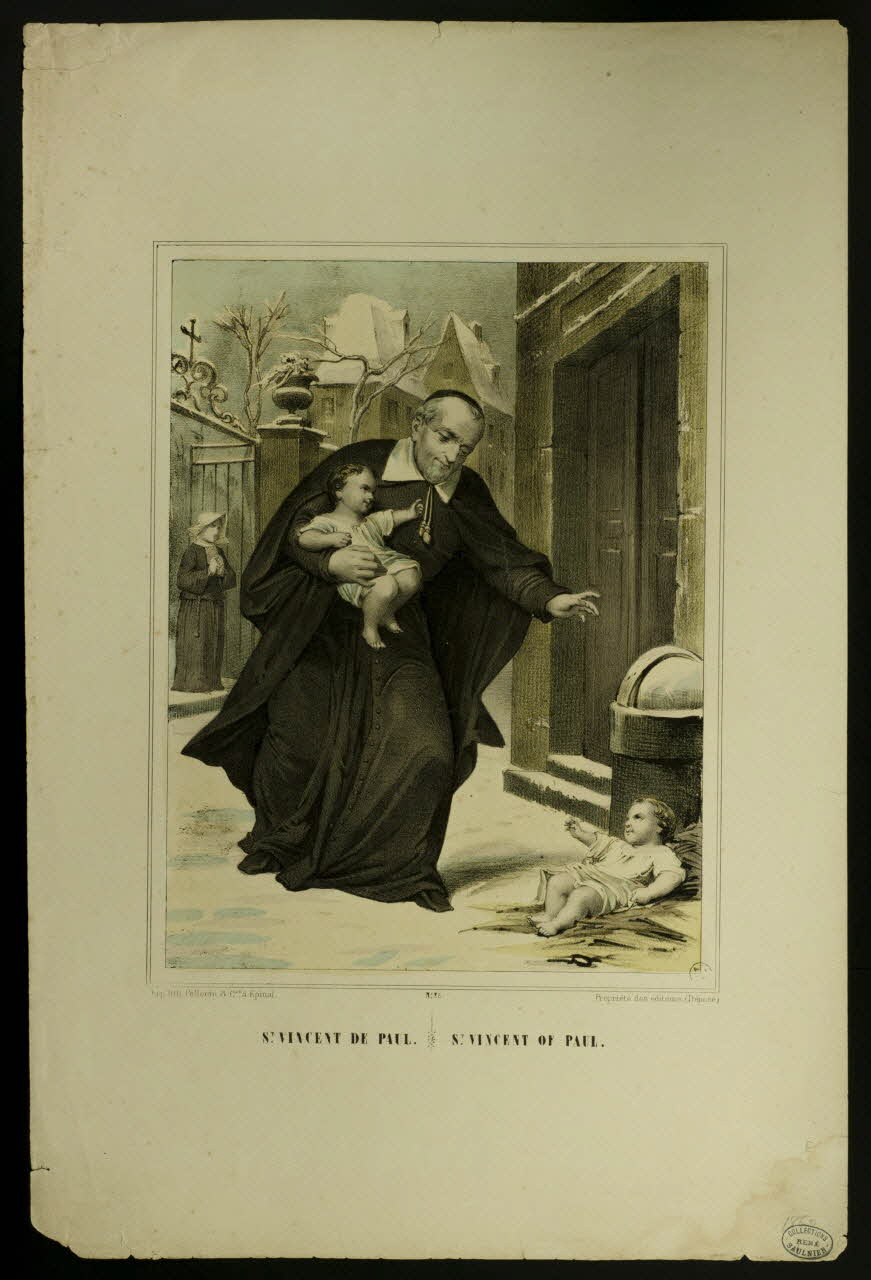 estampe ST VINCENT DE PAUL. ST VINCENT OF PAUL. 1950.39.318 Photo