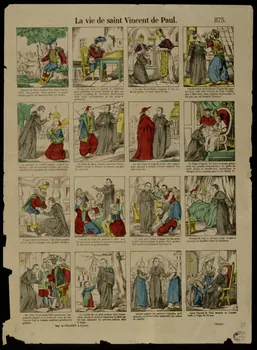 Pellerin estampe La vie de saint Vincent de Paul. Lorraine, France 1888 1950.39.319  Photo