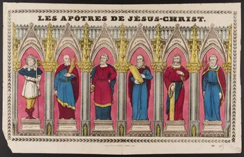 Gangel et Didion estampe LES APOTRES DE JESUS-CHRIST. Metz 1858-1868 1950.39.331 Photo