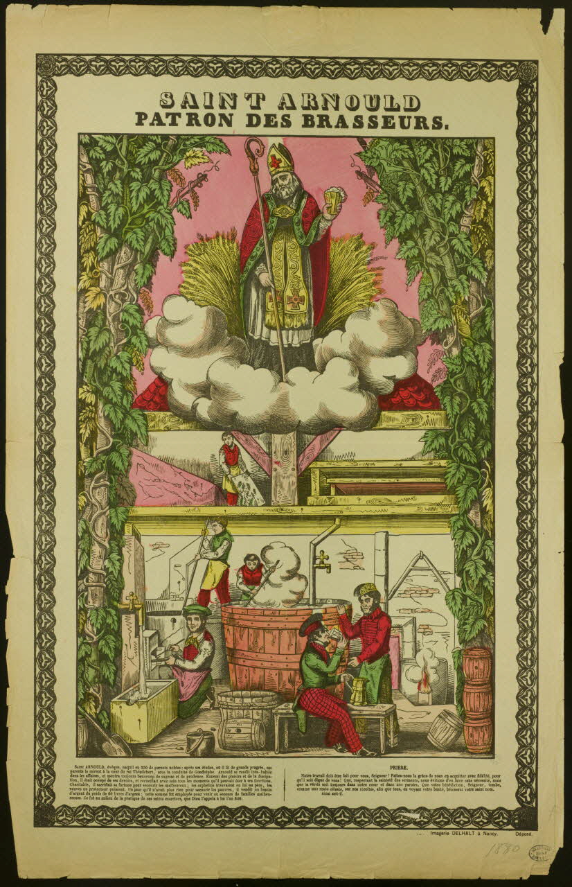 estampe SAINT ARNOULD  PATRON DES BRASSEURS. 1950.39.333 Photo