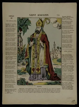 Pellerin estampe SAINT AUGUSTIN. Lorraine, France 1885 1950.39.39 Photo