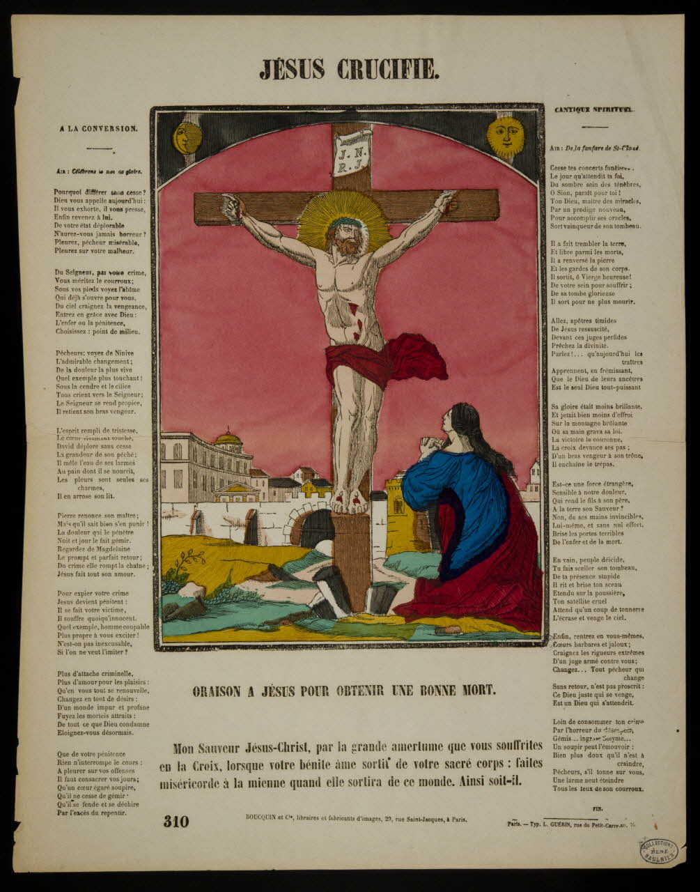 estampe JESUS CRUCIFIE. 1950.39.404 Photo
