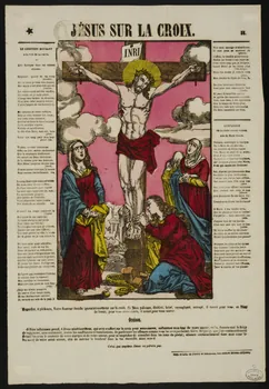 estampe JESUS SUR LA CROIX. 1950.39.411 Photo