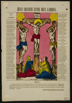 estampe JESUS CRUCIFIE ENTRE DEUX LARRONS. 1950.39.412 Photo