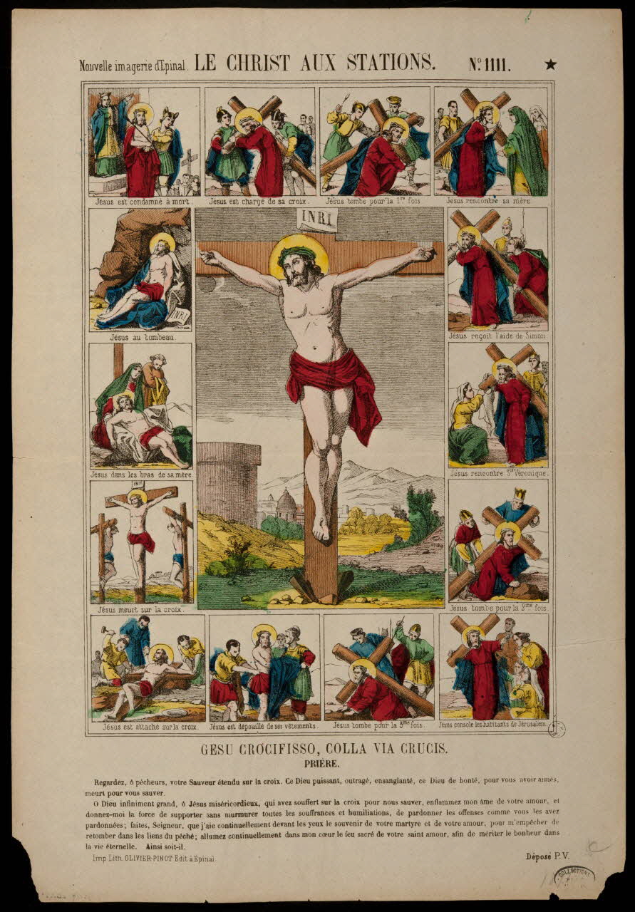 estampe LE CHRIST AUX STATIONS. 1950.39.415 Photo