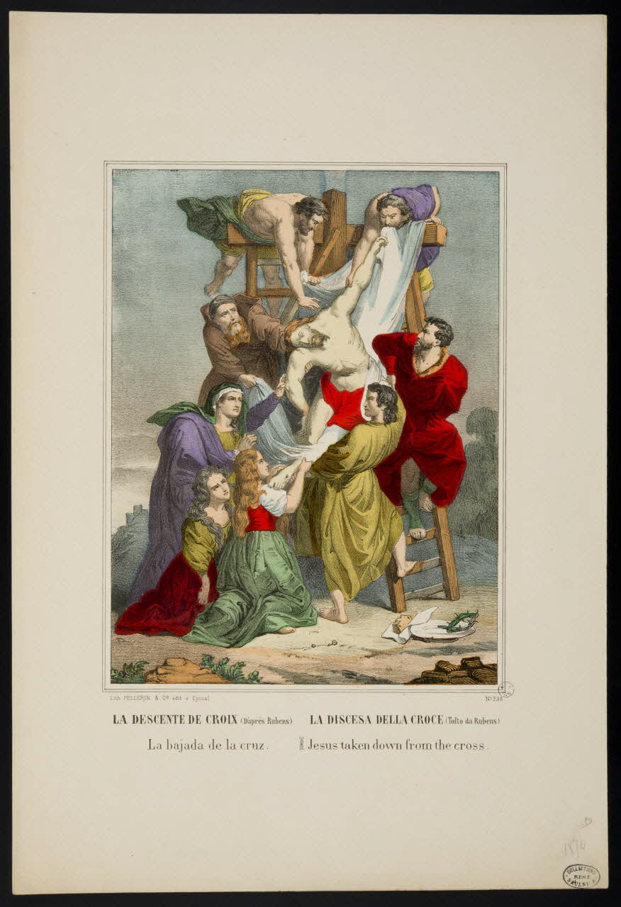 estampe LA DESCENTE DE CROIX (D'après Rubens) LA DISCESA DELLA CROCE (Tolto da Rubens) 1950.39.417 Photo