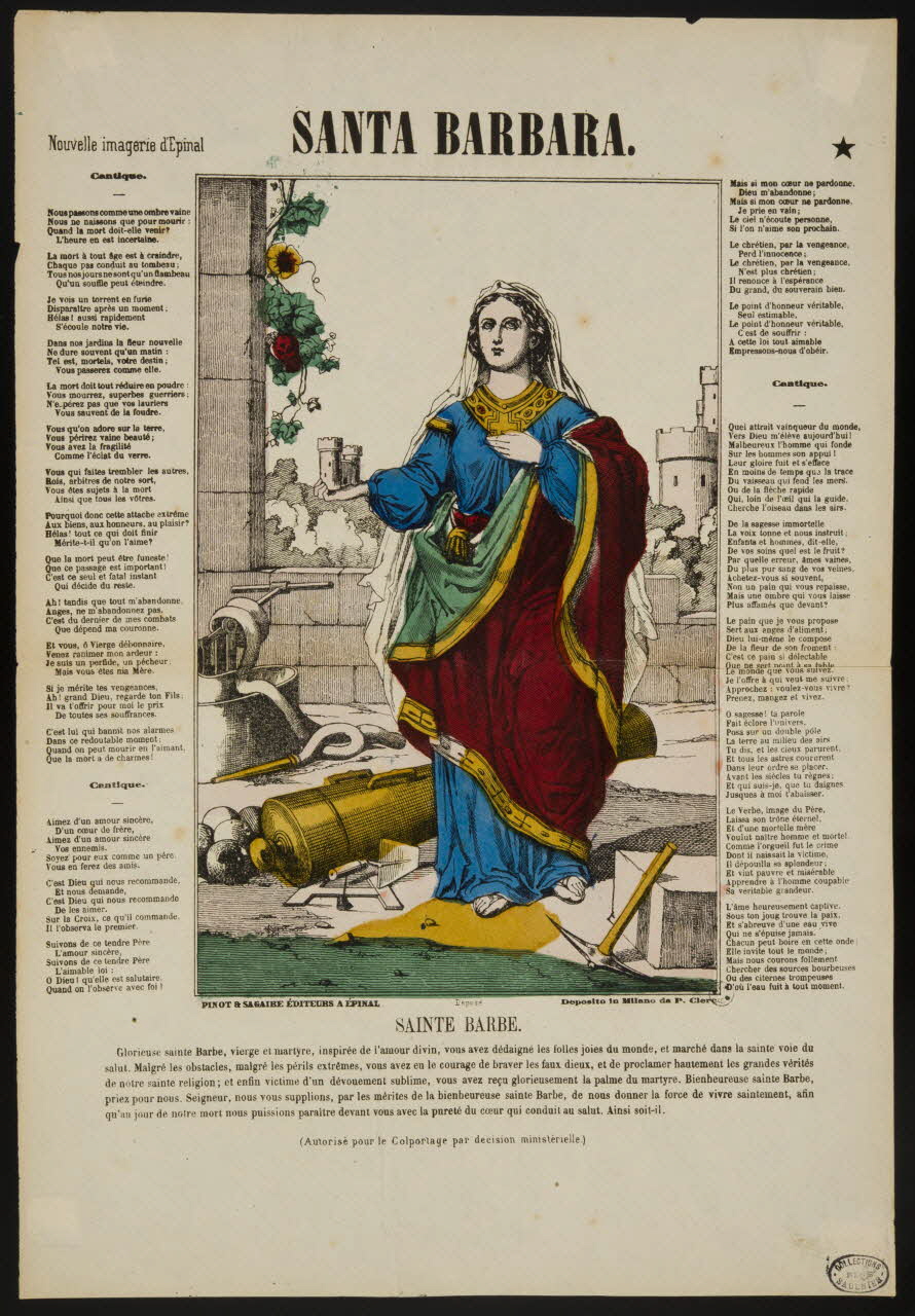 estampe SANTA BARBARA. 1950.39.44 Photo