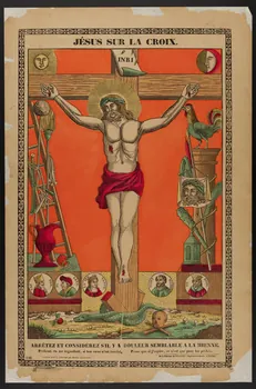 estampe JESUS SUR LA CROIX. 1950.39.440 Photo