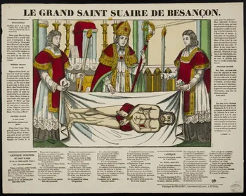 estampe LE GRAND SAINT SUAIRE DE BESANCON. 1950.39.463 Photo