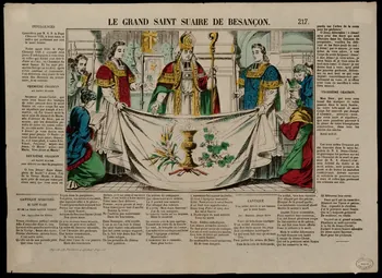 estampe LE GRAND SAINT SUAIRE DE BESANCON. 1950.39.465  Photo