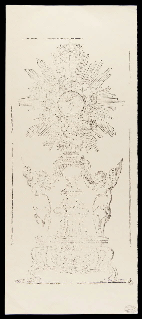 estampe Modèle d'ostensoir 1950.39.468 Photo