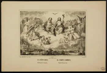 estampe LA FÊTE-DIEU. IL CORPUS DOMINI. 1950.39.478 Photo