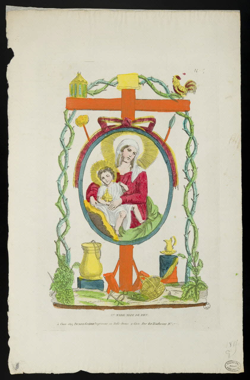 Jean-François Picard ; Marie-Françoise Guérin imagerie ancienne STE. MARIE MERE DE DIEU. Caen 1809-1831 1950.39.490 Photo