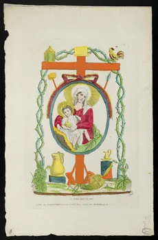 Jean-François Picard ; Marie-Françoise Guérin imagerie ancienne STE. MARIE MERE DE DIEU. Caen 1809-1831 1950.39.490  Photo