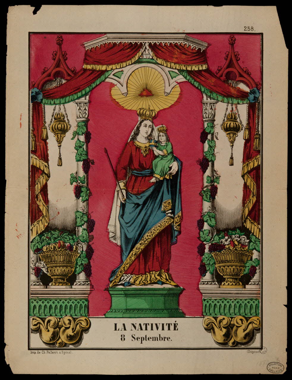 estampe LA NATIVITE  8 Septembre 1950.39.491 Photo