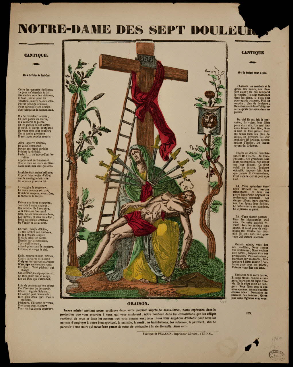 estampe NOTRE-DAME DES SEPT DOULEURS. 1950.39.504 Photo