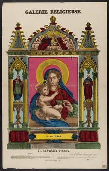 Charles Nicolas Gangel estampe LA STE VIERGE. Metz 1852-1858 1950.39.523 Photo