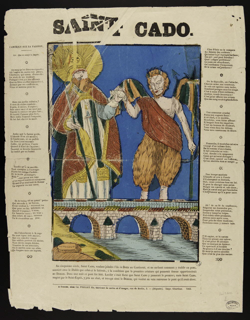 Charles Pierret ; François, Charles Oberthür estampe SAINT CADO Bretagne, France 1863 1950.39.54 Photo