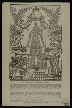 Alphonse Picard ; Buhour estampe IMAGE MIRACULEUSE DE NOTRE-DAME-SUR-VIRE Caen 1828-1838 1950.39.576 Photo