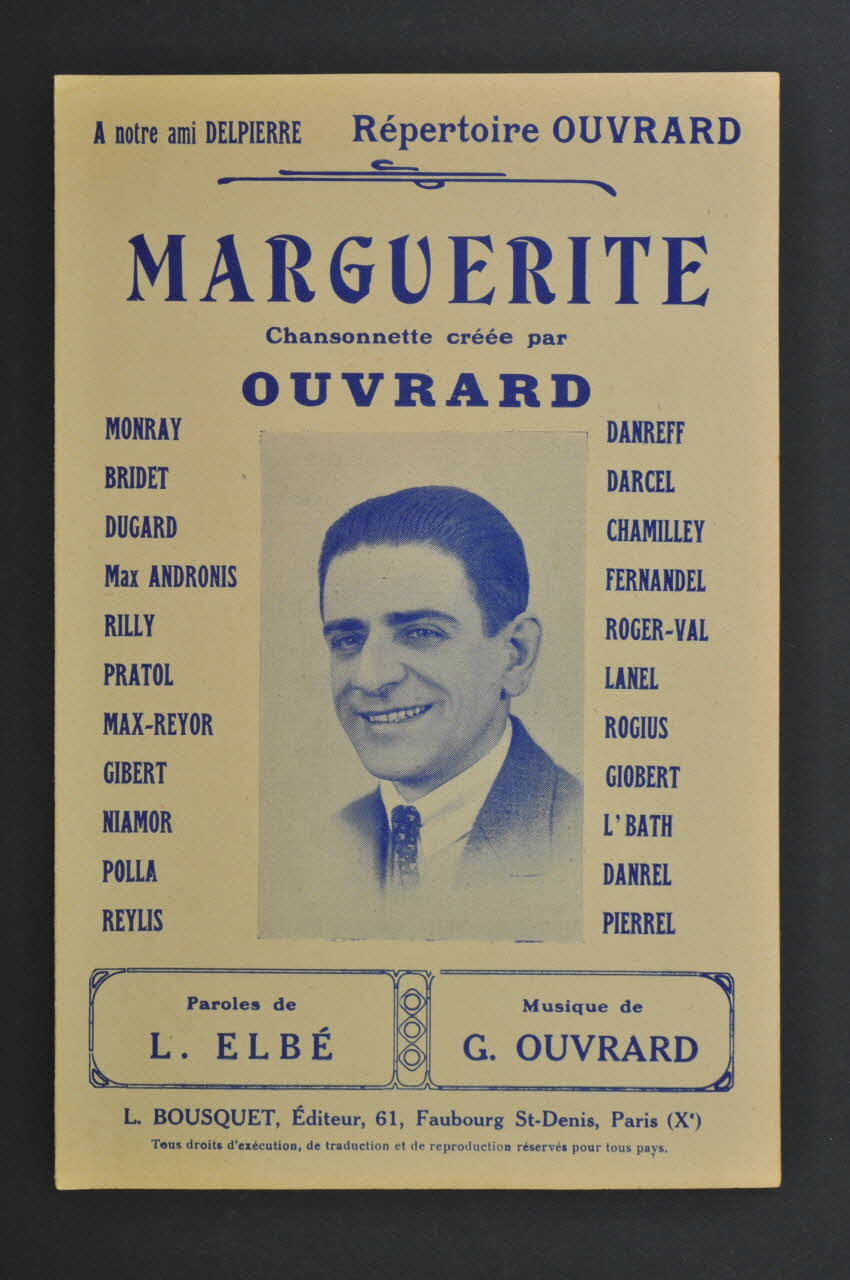 chanson petit format 1968.111.10 Photo Mucem