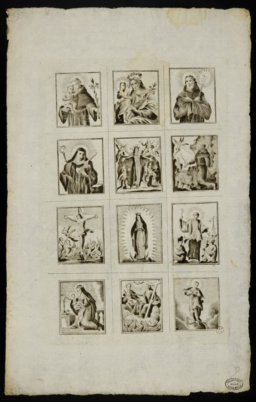 estampe Planche de Saints 1950.39.599 Photo