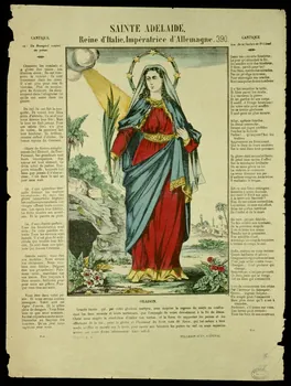 estampe SAINTE ADELAIDE,  Reine d'Italie, Impératrice d'Allemagne. 1950.39.6 Photo