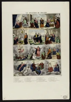 estampe LES MYSTERES DU ROSAIRE. 1950.39.600 Photo