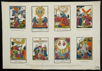 Alphonse Picard ; Guérin Jean François imagerie ancienne Scènes bibliques et représentations de saints Caen 1809-1831 1950.39.605 Photo