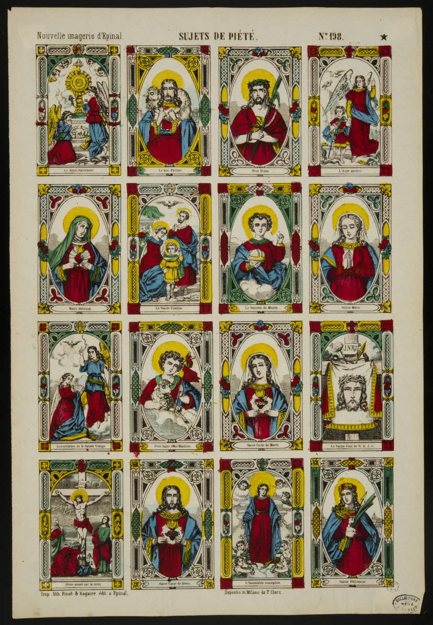 estampe SUJETS DE PIETE. 1950.39.614 Photo