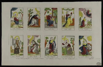 Jean-François Picard ; Marie-Françoise Guérin suite de figures (2x5) Saints Caen 1809-1831 1950.39.624 Photo