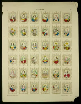 estampe SAINTETES. Lorraine, France 1855 1950.39.631  Photo