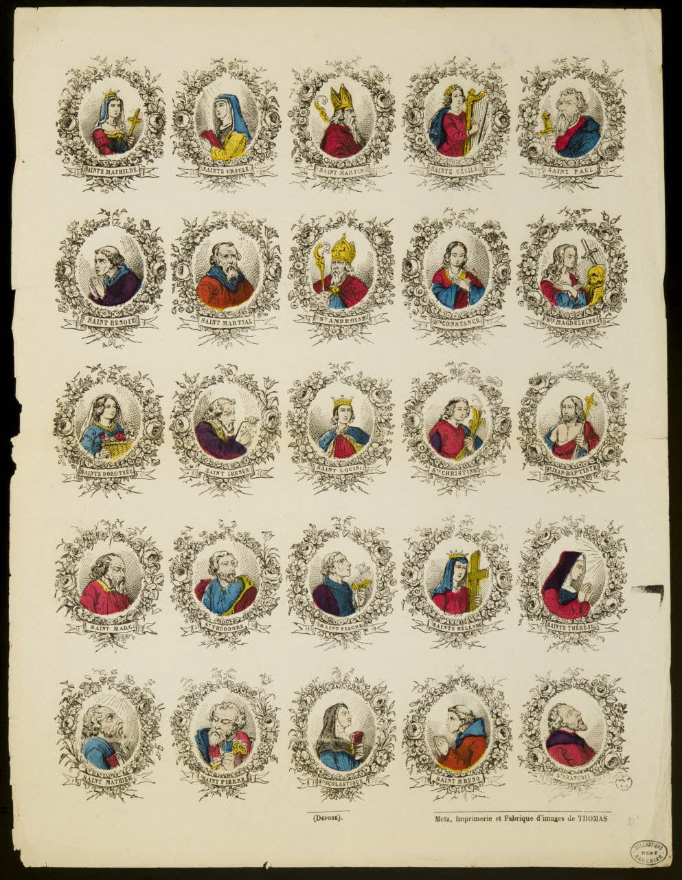 estampe Portraits de saints 1950.39.632 Photo