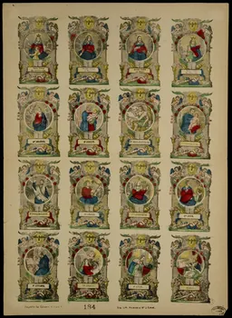 Pellerin estampe Planche de saints Lorraine, France 1870 1950.39.642 Photo