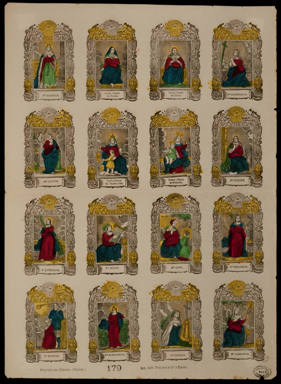 estampe Planche de saints 1950.39.644 Photo