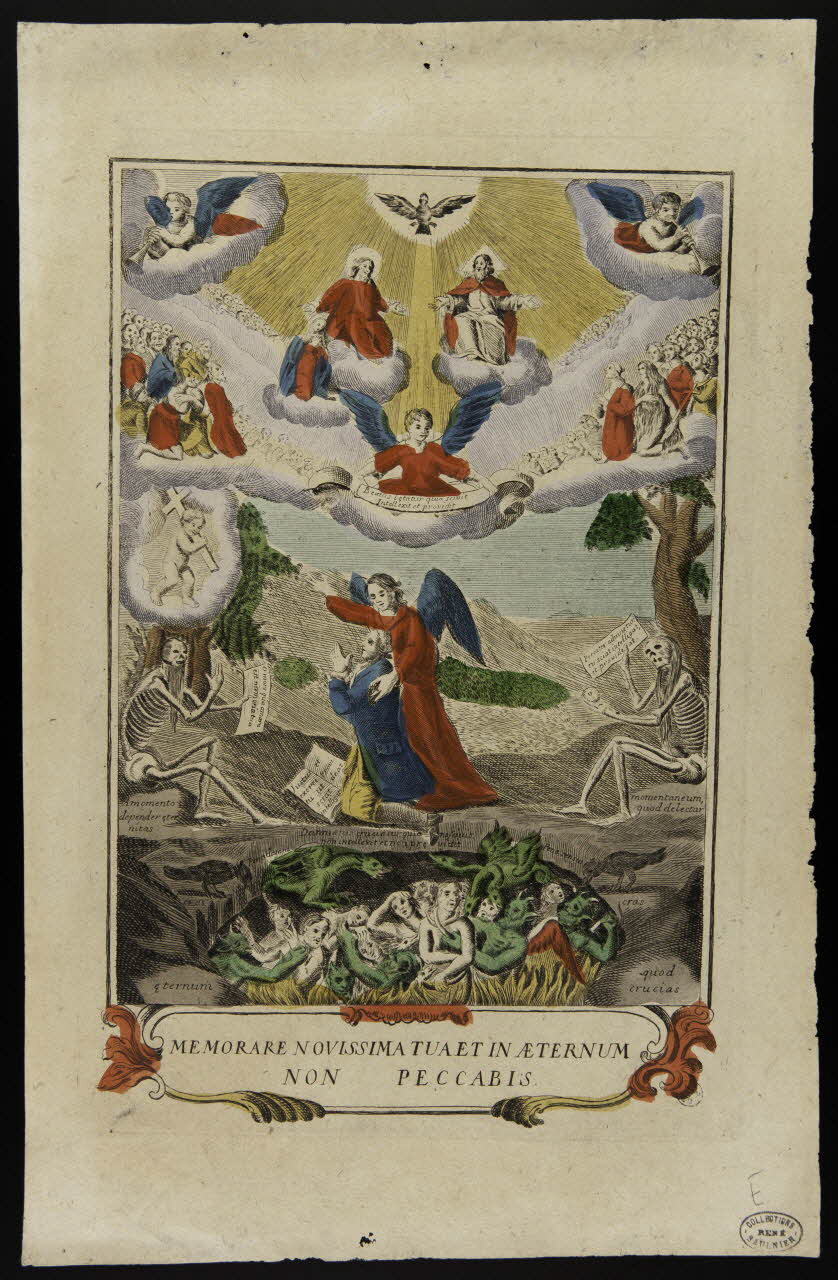 estampe MEMORARE NOVISSIMA TUA ET IN AETERNUM  NON PECCABIS. 1950.39.659 Photo