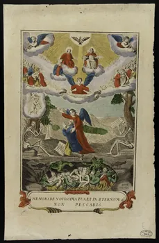estampe MEMORARE NOVISSIMA TUA ET IN AETERNUM  NON PECCABIS. 1950.39.659  Photo